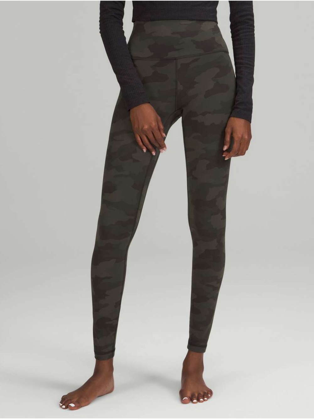 Lululemon Align High-Rise Legging 25’ (Regular) Camo Dark Olive SIZE 4